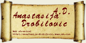 Anastasija Drobilović vizit kartica